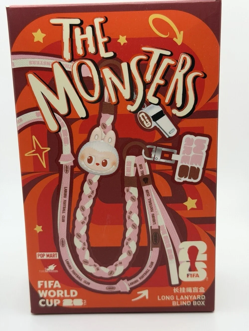 POP MART Labubu The Monsters x FIFA 2026 Long Lanyard Blind Box Sealed
